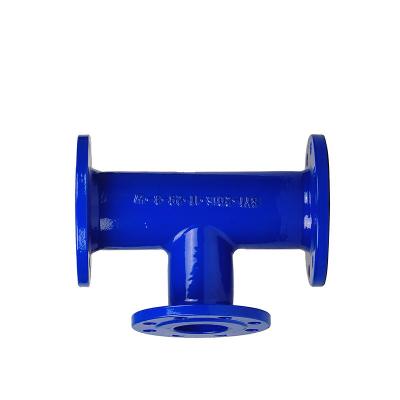 China Pipe lines connect ductile iron flanged pipe fittings for water or sewage system pipeline projects for sale