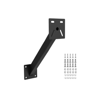 China OEM ODM Backing Corrosion Resistant Black Powder Coated Aluminum Door Keypad Rack Post Bracket for sale