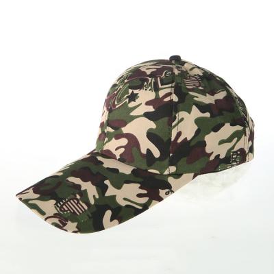 China Camouflage Baseball Caps Logo Waterproof Cheap Hunting Custom Hats for sale