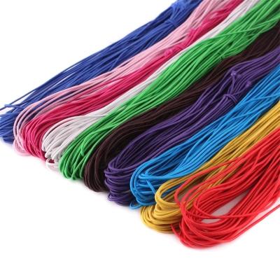 China Sustainable Round Elastic Rope 2mm Color Elastic Band For Sale for sale