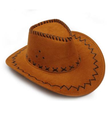 China JOINT New Fashion Denim Western Hat With Cross Stitching Screen Printed Trucker Hats for sale