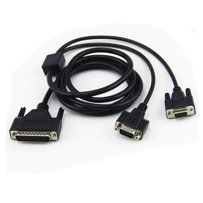 China Deluxe Printer/Mac Cable 44-Pin HD44 D-Sub 1 VGA Female to 2 VGA Male Cable for sale