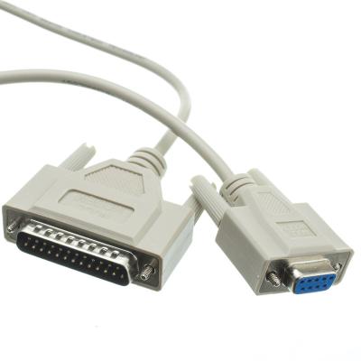 China COMPUTER DB9 female to DB25 male data cable for sale