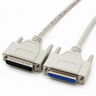 China Parallel Data Tansmission 25Pin DB25 Male To Female LPT Printer Cable M-F Computer Cable for sale