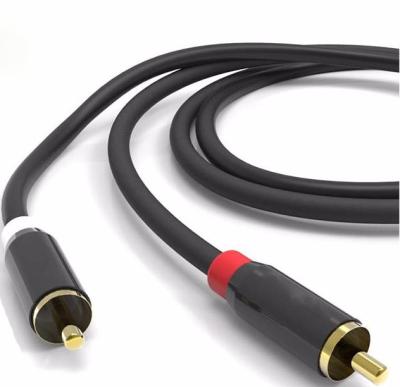 China Stereo Speaker Cable with Left and Right Audio (6 Feet) - RCA to Gold Plated RCA Connectors for sale