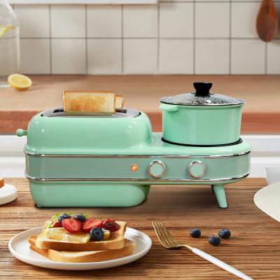 China Outdoor Breakfast Machine 3 in 1 Bread Machine Function Electric Skillet Toaster Household Appliance for sale