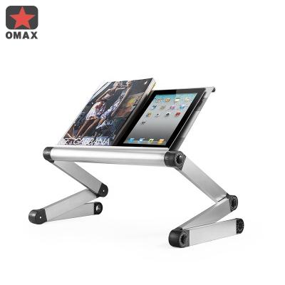 China Space Saving And Convenient Portable Folding Aluminum Tables Portable Desk For Laptop Notebook for sale