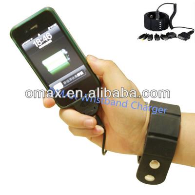 China Wrist Power OMAX Battery Wrist Band Instrument Mobile Phone Battery Charger Power Bank for sale