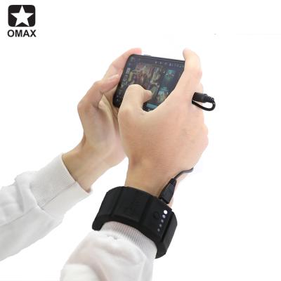 China Wrist Power Battery OMAX Backup Silicon Wristband Charger For All Mobile Phone Power Bank for sale