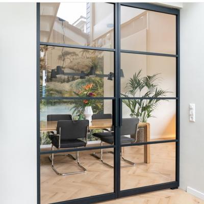 China Modern Commercial Villa 5mm Aluminum Glass Door Frame Designs For Rooms In India for sale