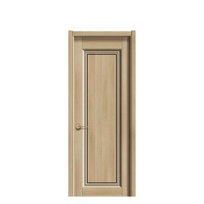 China Modern Composite MDF With Laminate Sheet Panel Interior Toilet Door Modern Home Bathroom Door for sale