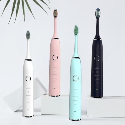 China Food Grade Dupont Nylon Bristles 5 Modes 25 Strengths 100 Days Battery Life Waterproof Sonic Cleaning Powerful Portable Electric Toothbrush IPX8 Quiet Waterproof for sale