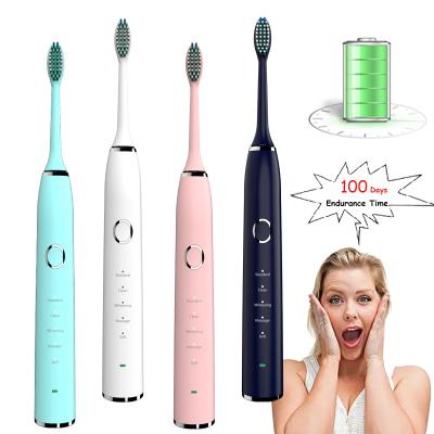 China 100 Days Endurance Time 100 Days Battery Life IPX8 Waterproof Multifunctional Teeth Whitening Toothbrush for sale