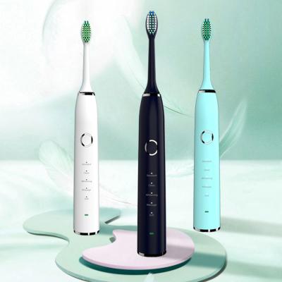 China Food Grade Dupont Nylon Stiffens Speed ​​5 100 Days Battery Life Waterproof Silent Oral Care Custom Electric Toothbrushes IPX8 for sale