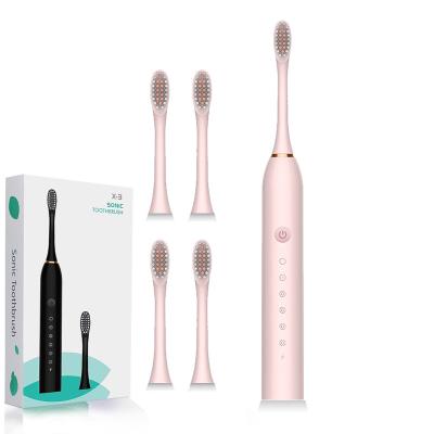 China Dupont Stiffens USB Rechargeable Cheap 6 Mode Sonic Electric Toothbrush For Adult for sale