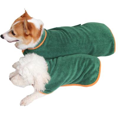 China Viable Direct Supplier Pet Towel Dog Bathrobe for sale