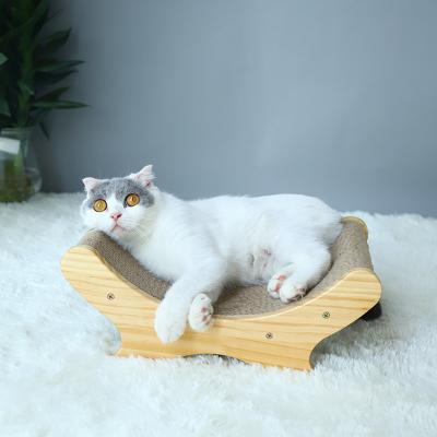 China OEM / ODM Sustainable Wood Corrugated Paw Paper Cat Scratcher Cardboard For Protective Furniture for sale