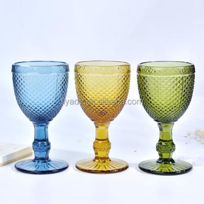 China Modern handmade glass floating wine glass for wedding for sale