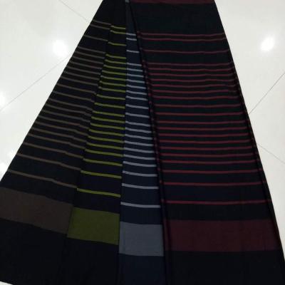 China Anti-static hot sale polyester rayon fabric rayon stripe dobby fushan fabric for formal dubai black for sale