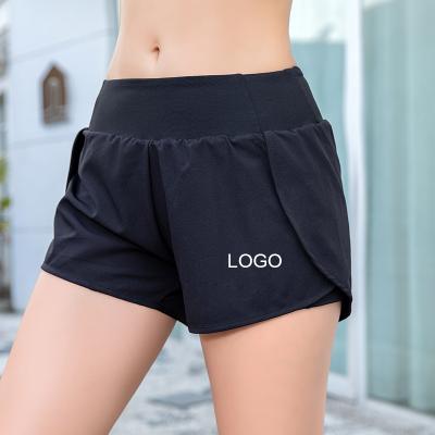 China Wholesale Antibacterial Women Workout Yoga Shorts High Waist Gym Short Pants Yoga Shorts Running Gym Workout Biker Shorts With Side Pockets for sale