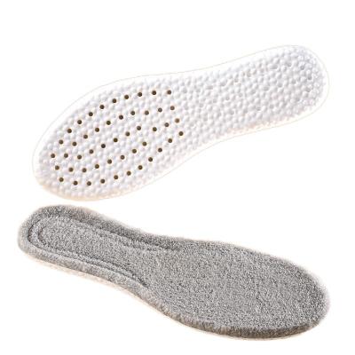 China Soft Comfortable BUMILY lamb wool warm insoles Stepping on the clouds Soft thickened odor-proof winter insoles for sale