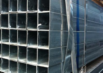 China Pre Galvanized Square Tubing , 0.5mm - 5.75mm Thickness ERW Steel Tube for sale