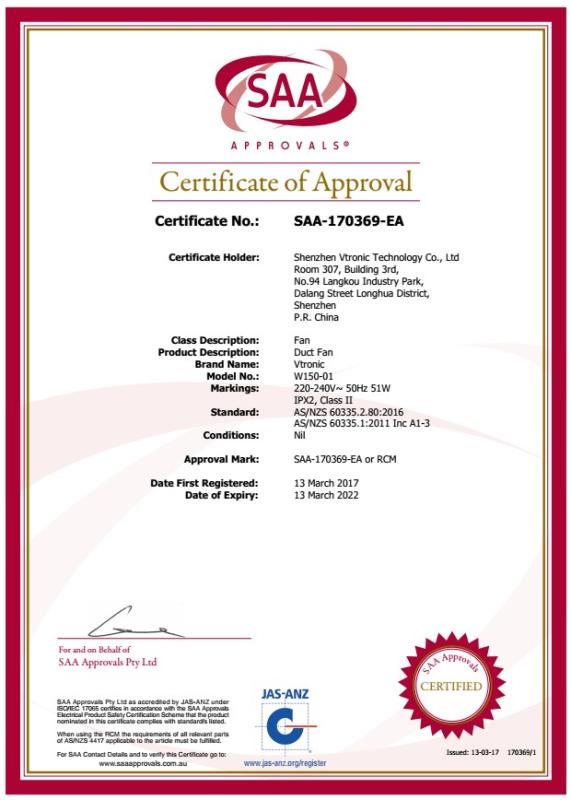 SAA - Shenzhen Vtronic Technology Co., Ltd.