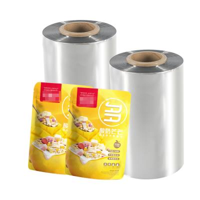 China Aluminized Compound Plastic Aluminum Foil Food Coil Film Wrapping Roll Film Color Printing Reel Film for sale