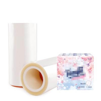 China High Quality Water Soluble Packaging Materials Customized Double Side Heat Seal Bopp Clear Film for sale