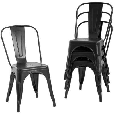 China AFFORDABLE Stackable Restaurant Metal Kitchen Cafe Dining Chairs for sale