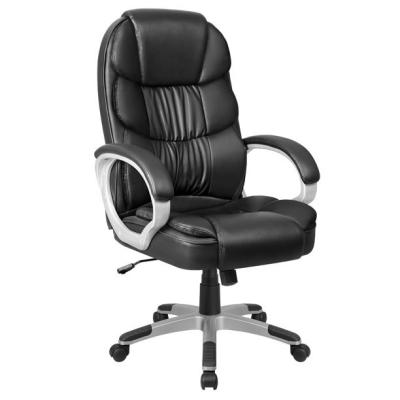 China High Back Executive Executive Office Adjustable Ergonomic Swivel Leather Office Chair PU (Height) Adjustable With Lumbar Support for sale