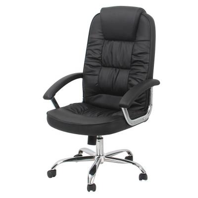 China Cheap popular design china adjustable high back comfortable leather office chair (height) for sale