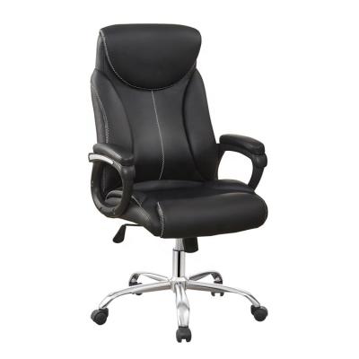 China New Design Adjustable Black Leather Ergonomic Office (Height) Executive Chair for sale