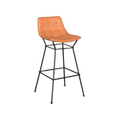 China Modern Design Rustic Commercial PU Leather Bar Chair for sale