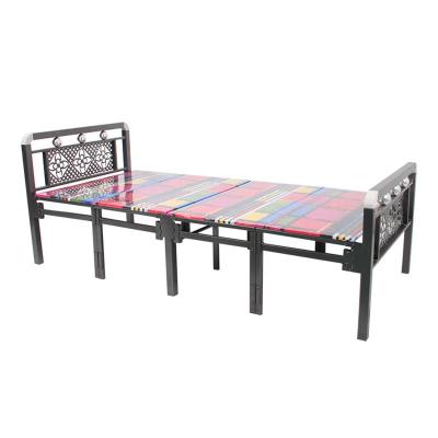 China Cheap Folding Single Bed Metal Single Bed for sale