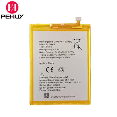 China New Mobile Phone Replacement Battery BL-34AT 3400mAh Battery For Tecno K9 for sale