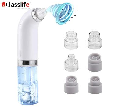 China Portable Acne Treatment Facial Micro Electric Micro Bubble Small Bubble Remover Vacuum Cycle Black Head Blackhead Extractor With Water for sale