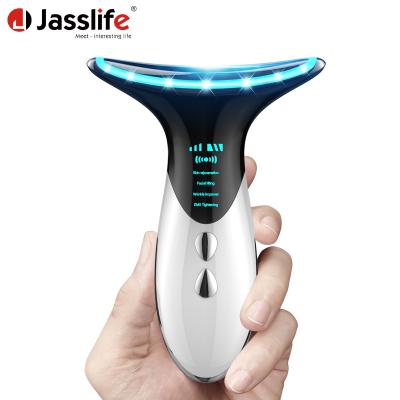 China Wrinkle Remover Jasslife Neck Wrinkles Beauty Neck Massager Blue Light Led Device For Neck And Face Chin Wrinkles for sale