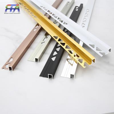 China Modern Aluminum Square Tile Trim Ceramic Corner Trim For Edge Decoration Marble OEM & ODM Customized Accessories Free Samples for sale