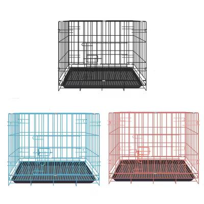 China Dog Cat Pet Training Products Bottomless Quadrate Stainless Steel Dog Cages for sale