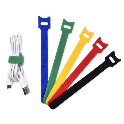 China Reusable Hook And Loop Cable Ties Down Straps Adjustable Adhesive Backed for sale