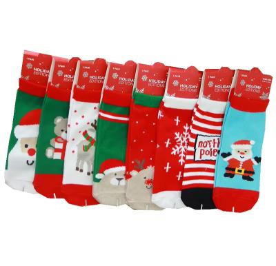 China Kids Funny Cotton Socks Cartoon Christmas Santa Claus Socks For Boy Girls for sale