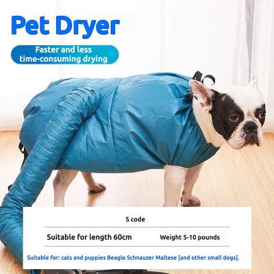 China Pet drying bag blow Quick Drying Dog Drying Robe Hair Blowing Tool Quick Automatic Drying Hair Dryer for sale