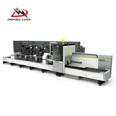 China H Beam I Profile Cutter Water Cooled Pipe Cutting Stainless Steel Tube 1kw 1.5kw 2kw Metal Sheet Tube Pipe Fiber Laser Cutting Machine for sale