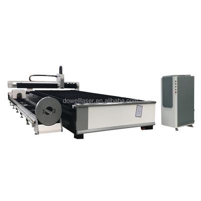 China Laser CUTTING DOWELL Table DW-6015-AUTO / DW-6015-Semi-AUTO Single Metal Tube-Sheet Integrated Laser Cutting Machine 6000*1500mm for sale