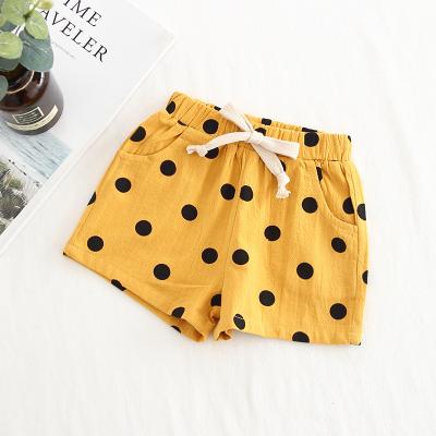 China 2020 New Summer Breathable Children Beach Shorts Hot Dot Girls Pants Elastic Waist Casual Clothing Kids Shape Short Pants Clothes for sale