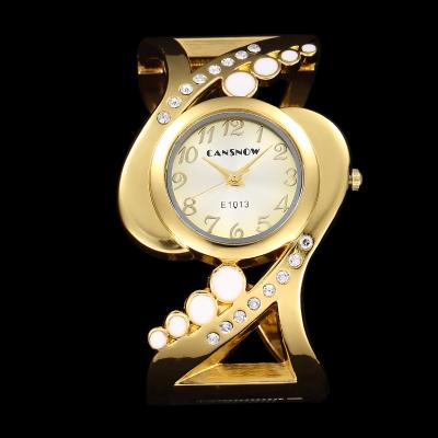 China CANSNOW Women Wrist Watch Crystal Luxury Bangle Ladies Non-specific uartz Watches Woman for sale