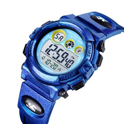 China Skmei 1451 Brand Student Alarm Electronic Clock Lights Transparent Strap Colorful Led Sports Kids Waterproof Digital Watch for sale