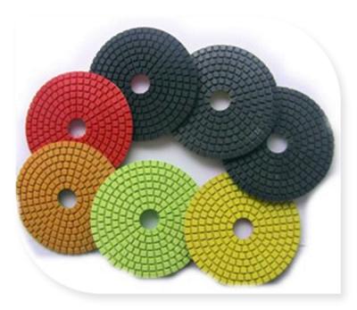 China Colorful Diamond Flexible Polishing Pad For Wet Polishing Granite Marble for sale