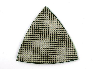 China Good Durability Stone Diamond Flexible Polishing Pad Triangle Shape 800 # 3 Inch for sale